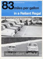 Reliant Regal Brochure