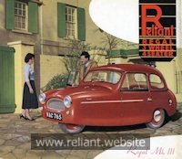 Reliant Regal Mk III brochure