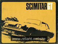 Reliant Scimitar GT Brochure