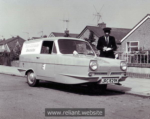 Reliant Regal 3/30 used by East Midlands Electricity