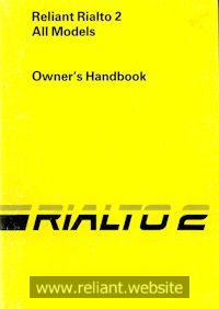1980s Reliant Handbooks