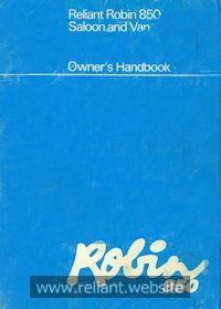 Reliant Handbooks 1970s