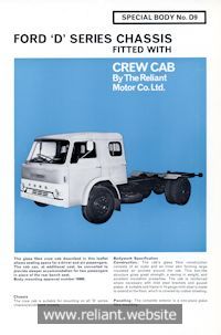 Reliant Crew Cab brochure