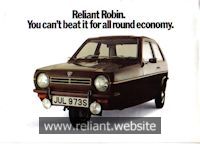 Reliant Robin Brochure