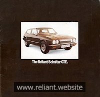 Reliant Scimitar GTE Brochure