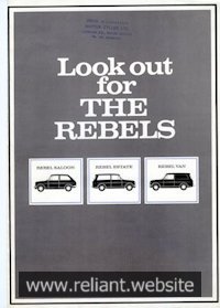 Reliant Rebel Brochure