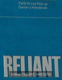 Reliant Handbook 1960s